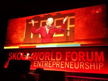 Annie Lennox performs at Skoll World Forum 2012