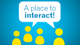 Speech bubble: A place to Interact!