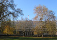 The front face of the U.S. Embassy in London, viewed from Grosvenor Square looking West.