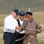 Vice President Biden learns archery.(State Department)