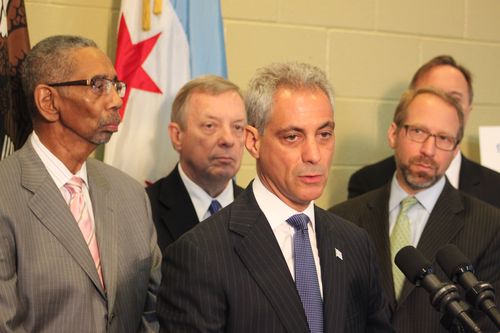 Chicago Mayor Rahm Emanuel at 95th Street Terminal TIGER announcement