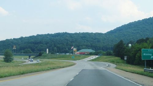 Rural highway interchange