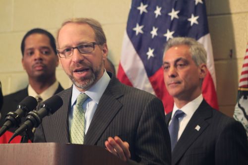 FTA Adminstrator Peter Rogoff at TIGER grant announcement in Chicago