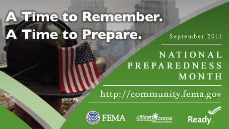 National Preparedness Month -- http://community.fema.gov