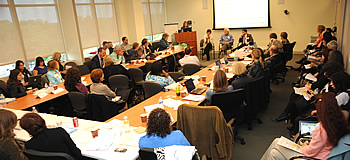 Genomics and Society experts gather at the 2011 annual Centers for Excellence in ELSI Research meeting.