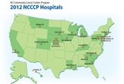 Map of NCCCP Sites