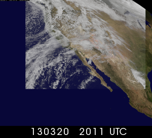 Current GOES West USA image