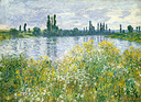 Claude Monet - Banks of the Seine, Vétheuil - 1880 - Painting