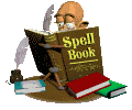 Animated Research Info Icon - Wizard with Spell Book