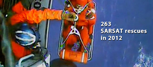 SARSAT helicopter, sea rescue