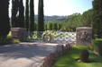 Cemetery entrance gate