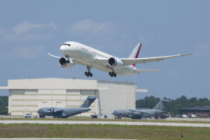 Boeing Conducts Inaugural Flight of First 787 Built in South Carolina (Photo Boeing)