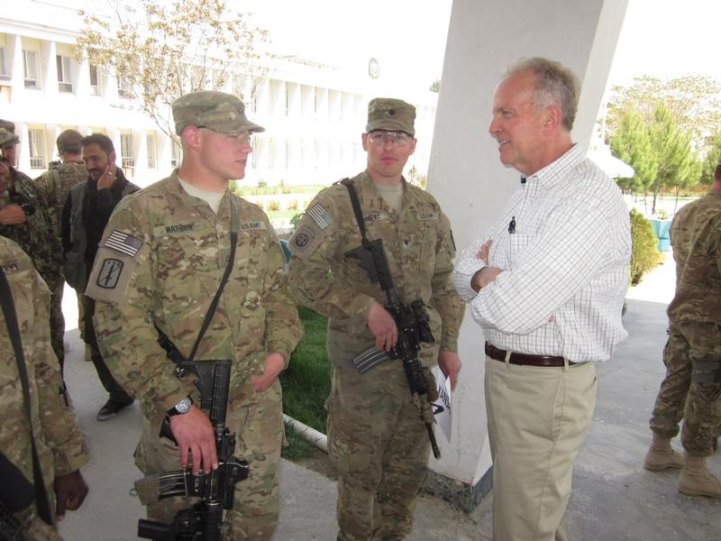 Visiting Troops in Afghanistan 
