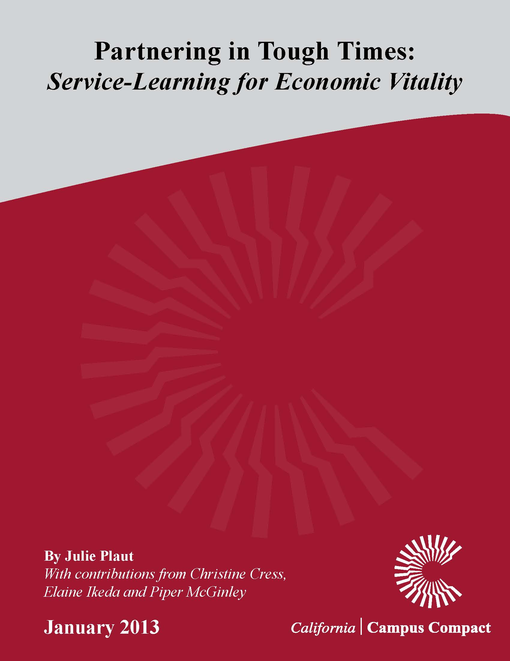 Partnering in Tough Times: Service-Learning for Economic Vitality