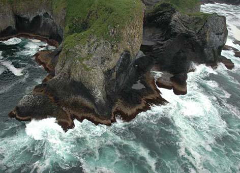 Shoreline view of Kruzof Island, Sitka Sound, Alaska.