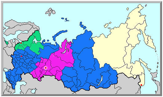 A Map of U.S. Consular Districts in Russia. State Dept. Image