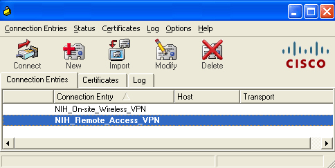 Image of VPN software for NIH teleworkers