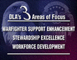 DLA's 3 areas of focus
Warfighter Support Enhancement
Stewardship Excellence
Workforce Development