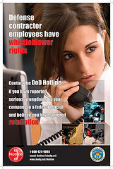 Defense Hotline poster -- Contractor Reprisal