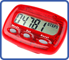 Red Pedometer