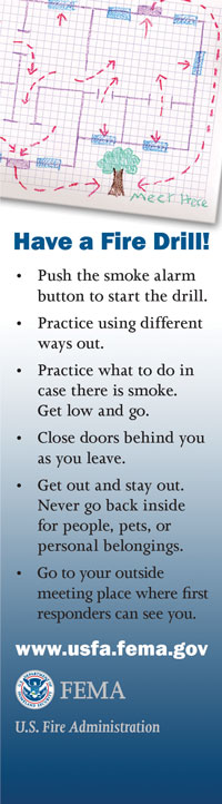 Practice a Fire Drill Bookmark