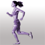 Woman jogging image