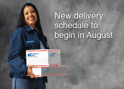 New delivery schedule to begin in August