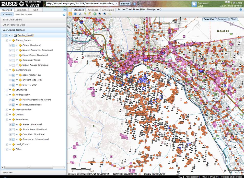 U.S. - Mexico Border Environmental Health Initiative - borderhealth.cr.usgs.gov