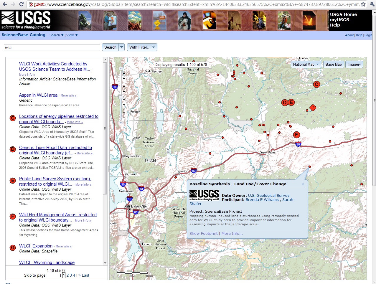 Sciencebase.gov - the USGS Science Data Catalog [USGS Viewer]