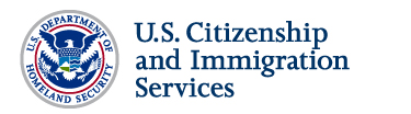 U.S. Department of Homeland Security Seal, U.S. Citizenship and Immigration Services Logo