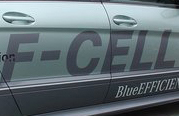 Photo of a hydrogen fuel cell vehicle.
