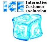 Ice cube logo for Interactive Customer Evaluation General Customer Comments 'Comment Card' for DLA Disposition Services.
