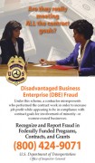 Disadvantaged Business Fraud