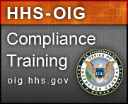Compliance training widget