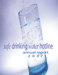 Safe drinking Water Hotline annual report 2002 cover imagae