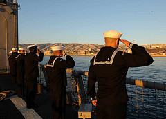 Llegada de USS Underwood a Valparaíso