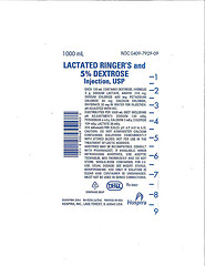 RECALLED - Lactated Ringers and 5% Dextrose Injection,USP