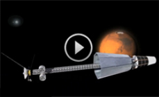 Animation of new reactor concept for deep space exploration