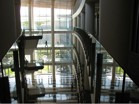 Atrium at the NOAA Center for Weather and Climate Prediction