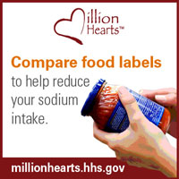 Compare food labels to help reduce your sodium intake.