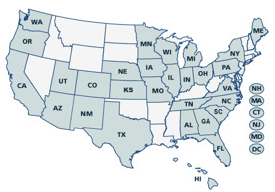 Map of Cancer Centers