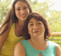 Foto de madre e hija.