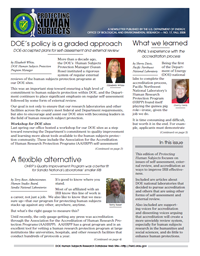 Front page of newsletter