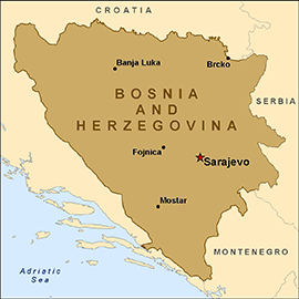 Map - Bosnia-Herzegovina