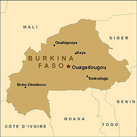 Map - Burkina-Faso