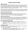 Information on HIV Testing