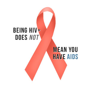 Being HIV+ does not mean you have AIDS