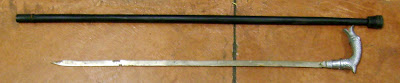 A sword cane was discovered at Kahului (OGG).