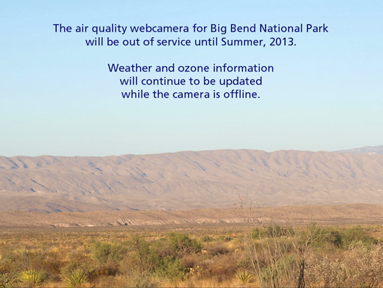 Big Bend NP, air quality webcam preview image