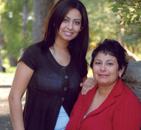 Klarissa Ramirez and her mother